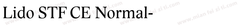 Lido STF CE Normal字体转换
